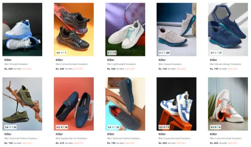 Image of Upto 87% Off on Killer Men's Sneakers