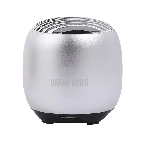 Image of URBAN AUDIO Listening is Connecting-Urban Blast Wireless Speaker -Silver