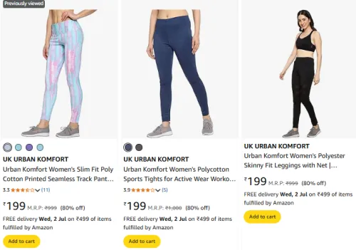 Image of UK URBAN KOMFORT Women's Track Pants Flat 80% Discount