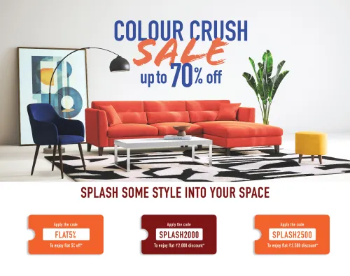 Image of Urban Ladder Colour Crush Sale - Upto 70% off + Extra Upto 10% Coupon Discount
