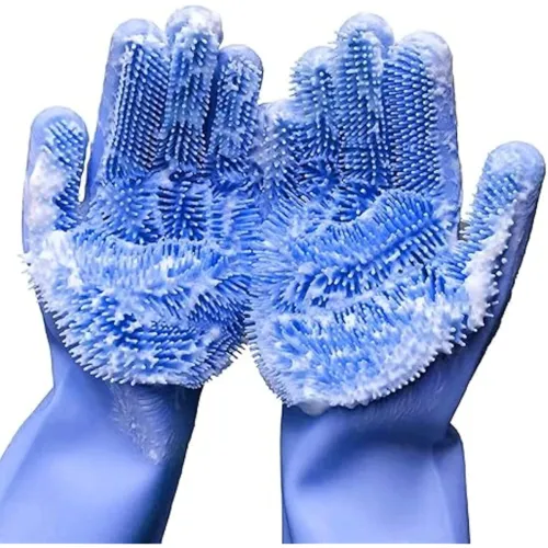 Image of UrbanBite Silicone Cleaning Gloves for Kitchen