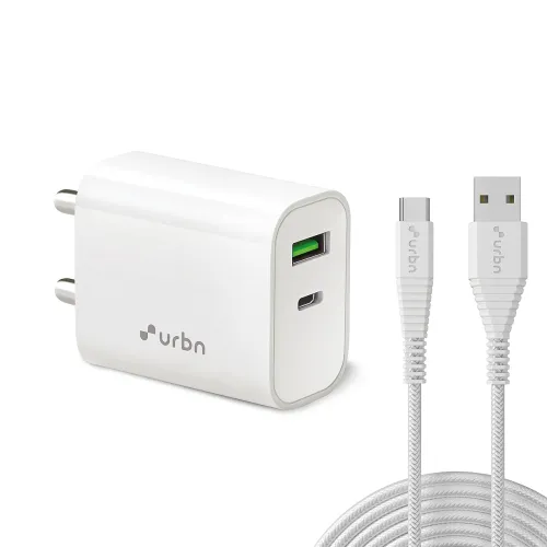 Image of URBN 20W QCPD Dual Wall Adapter with USB Type C Cable