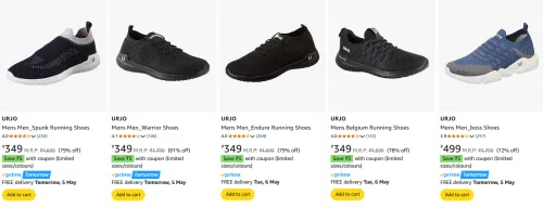Image of URJO Men's Shoes at minimum 70% Discount