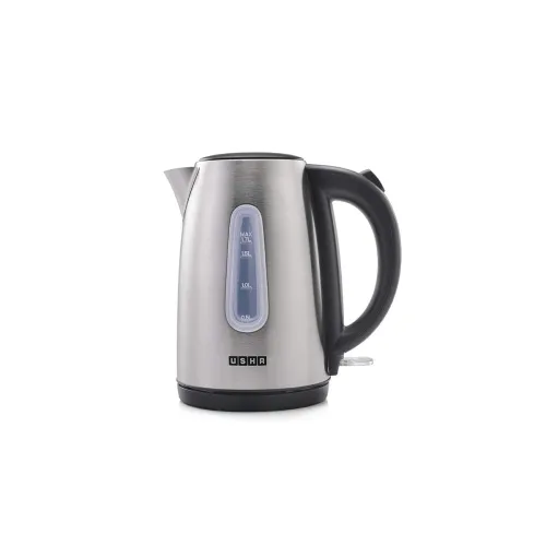 Image of Usha Electric Kettle 3717 1.7 Litre, 2520-3000W (Black and Stainless Steel)