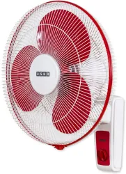 USHA Maxx Air 400 mm 3 Blade Wall Fan  (Red White | Pack of 1)