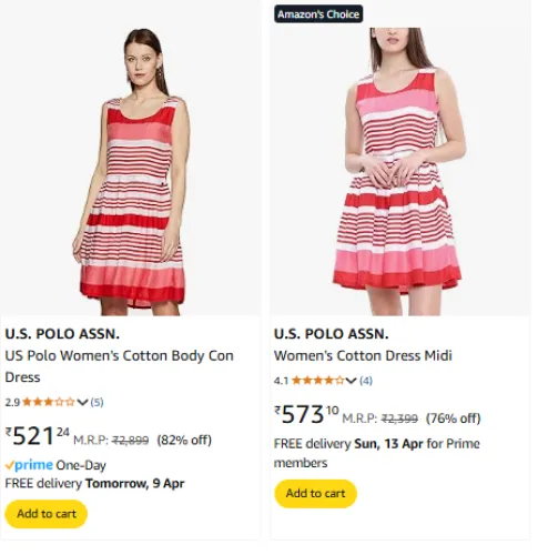 Image of U.S. POLO ASSN. Brand Women's Clothing @ Up to 82% Discount