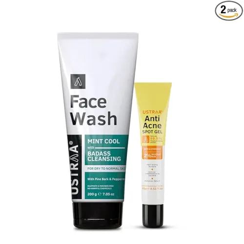 Image of Ustraa Face Wash - Mint Cool - Dry Skin - 200g