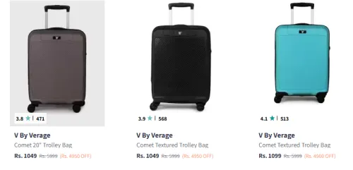 Image of V By Verage Luggage Starting @ ₹1049