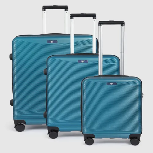 Image of V By Verage Set of 3 Firestone 360-Degree Rotation Hard-Sided Trolley Bags 243L