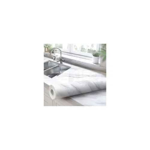 Image of Vaidika Marble Kitchen Oil Proof Vinyl Foil Stickers