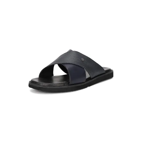 Image of Van Heusen Men's Navy Slipper