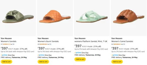 Image of Van Heusen Women's Footwear at minimum 77% Discount