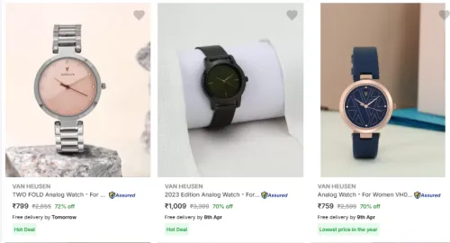 Image of Van Heusen Wrist Watches MInimum 70% Discount
