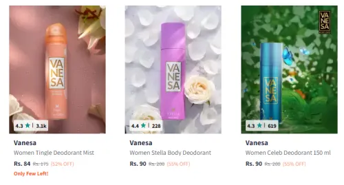 Image of Vanesa Women Deodorant Minimum 50% Discount