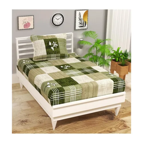 Image of VAS 3D Printed Single Bedsheet Set – 144 TC