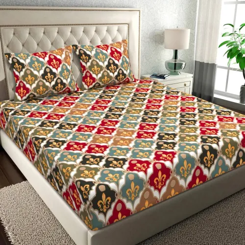 Image of VAS COLLECTIONS 144 TC Microfiber Double Bedsheet
