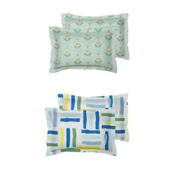 VAS COLLECTIONS® Printed Design Pillow Cover Set of 4