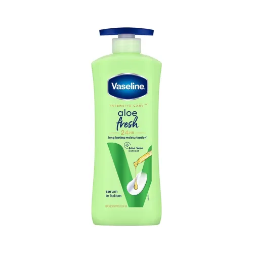 Image of Vaseline Aloe Fresh Body Lotion,24 HR Long Lasting Moisturisation, 600ml