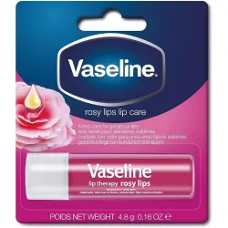 Vaseline Lip Care Rosy Lips Rich Nourishment, 4.8 Gm, White