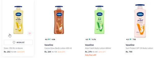 Image of Vaseline lotion up to 61% Discount 