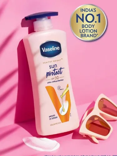 Image of Vaseline Sun Protect SPF 30 UVA + UVB Protection Body Lotion To Reduce Tan Lines - 600ml