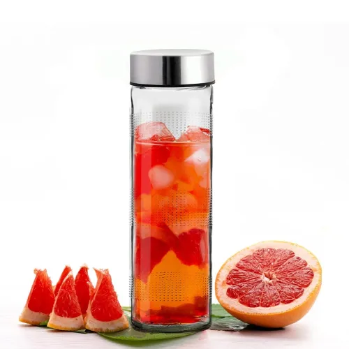 Image of Vasukie Glass Water Bottles, Glass Fridge Water Bottle