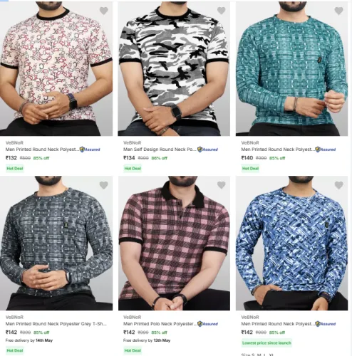 Image of vebnor t shirt For men Starting @ ₹132