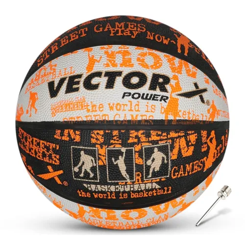 Image of Vector X Power Rubber Moulded Indoor/Outdoor Basketball