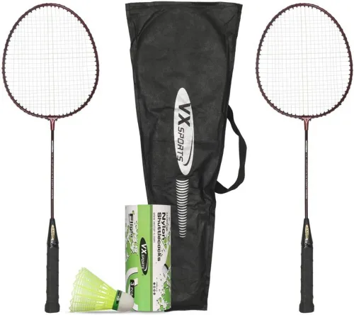 Image of VECTOR X VXB-10 Racquets and Flight Shuttle Badminton Kit