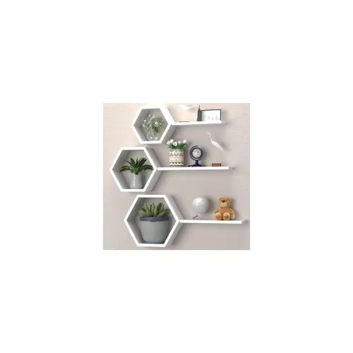 Image of Vemptico Wooden Floating Shelves