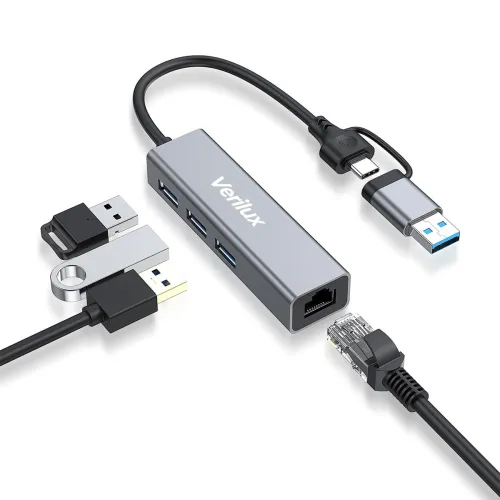 Image of Verilux 4-in-1 USB-C Hub with Ethernet