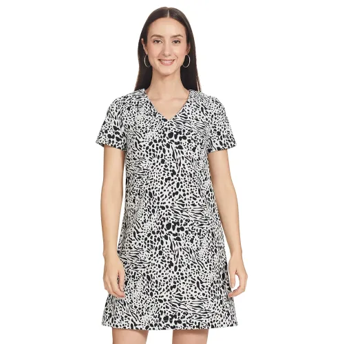 Image of VERO MODA Cotton A-Line Mini Dress