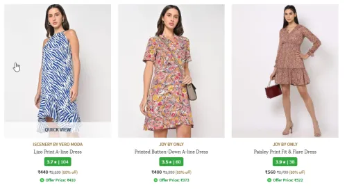 Image of Vero Moda & ONLY - Women's Dresses- FLAT 80% Discount
