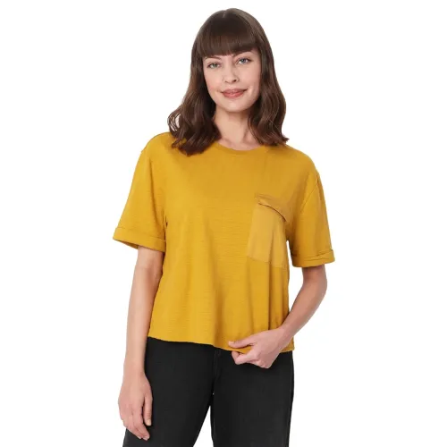 Image of VERO MODA Women's Cotton Blend Regular Fit T-Shirt