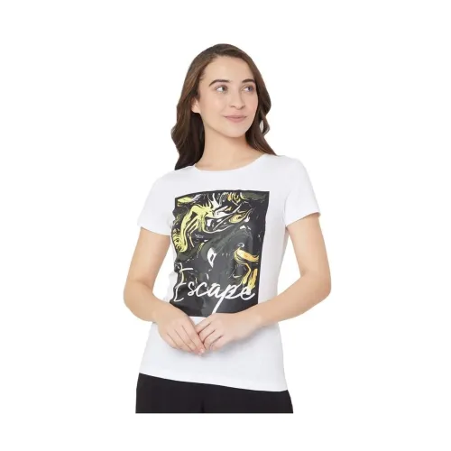 Image of VERO MODA Women's Cotton Regular Fit T-Shirt