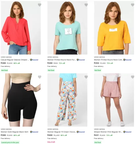 Image of VERO MODA Brand Women's Clothing @ Up to 80% Discount