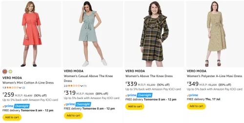 Image of Vero Moda Women's Dresses at minimum 89% Discount