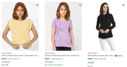 Image of Vero Moda Women's Clothing @ Up to 80% Discount