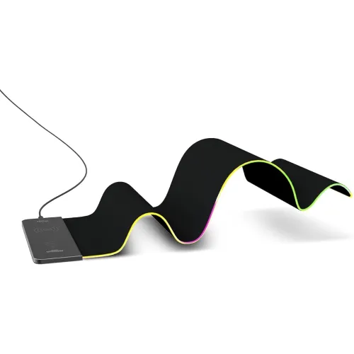 Image of Vertux LED Gaming Mouse 15W Qi Wireless Charging Pad 