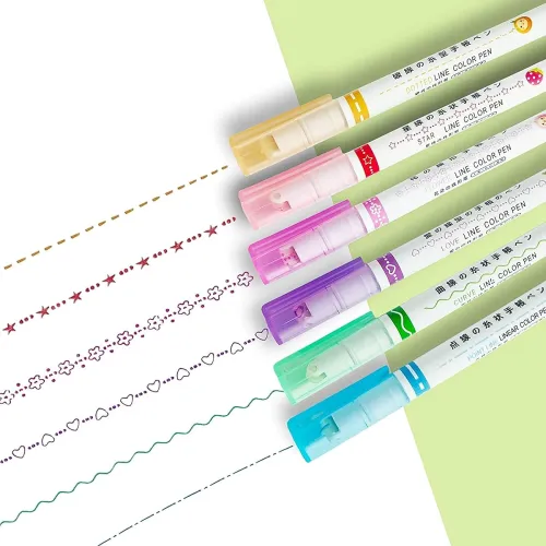 Image of VGRASSP Linear Roller Curve Highlighter Pen Po6