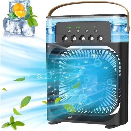Image of VICARI-Portable-Air-Conditioner-Small-Ac-Quaite-Personal-Air-cooler-Usb-Power.