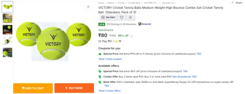 Image of VICTORY Cricket Tennis Ball Medium Weight High Bounce Combo Set
