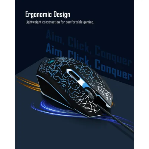 Image of VIKSTERX - VX110 LED Backlit Wired Gaming Mouse
