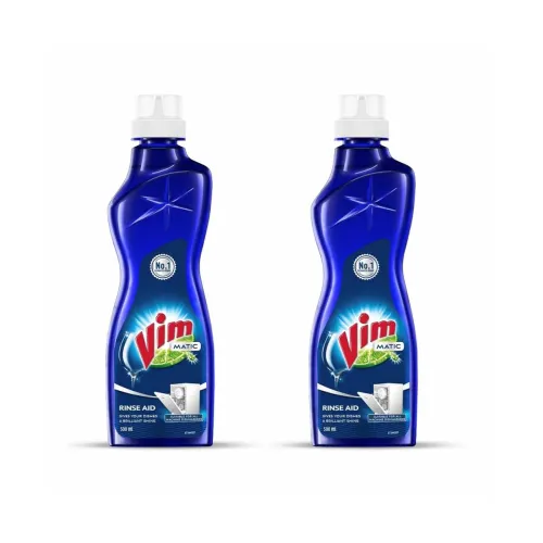 Image of Vim Matic Dishwash Rinse Aid, 500ml (Pack of 2)