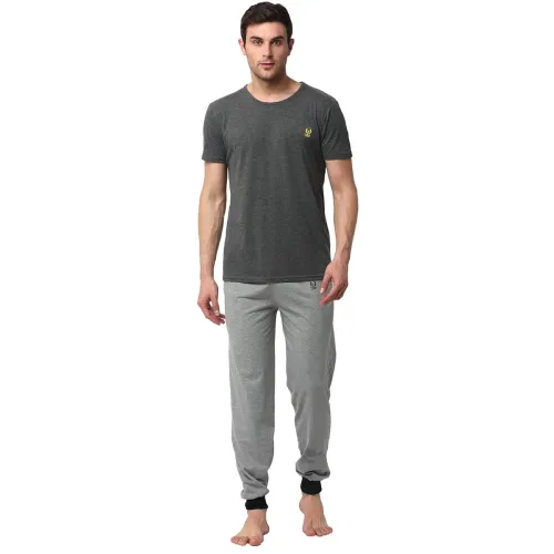 Image of Vimal Jonney Men Cotton Blend Relaxed Track Suit Co-Ord Set