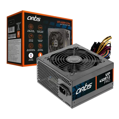 Image of VIP 450R12 Pro SMPS Computer Power Supply Unit 120mm