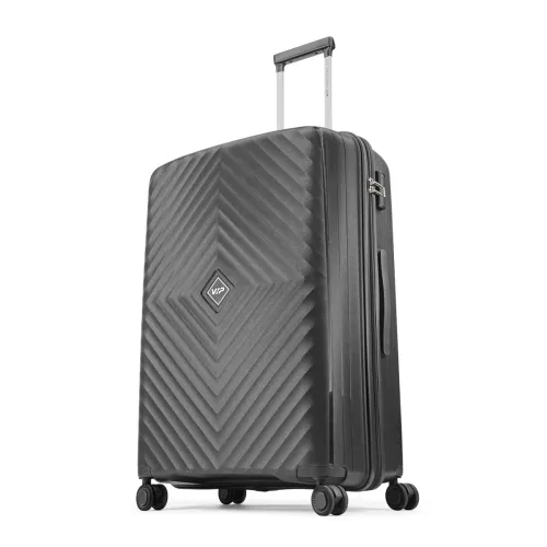 Image of VIP 75 cm Hardshell Trolley Bag – 8 Wheels, Combo Lock, Black (Large)