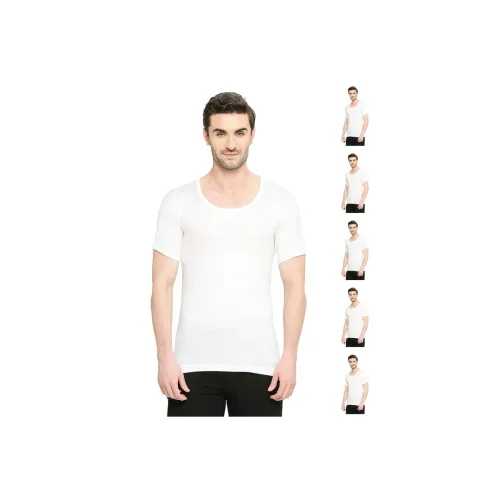 Image of VIP® Bonus Classic Men Round Neck Premium Cotton Vest with Sleeves (Pack of 6)