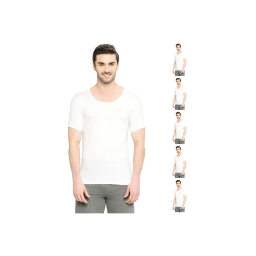 Image of VIP Men's Solid Regular Fit Vest (Pack of 6)