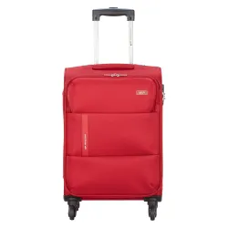VIP Widget Durable Polyester Soft Sided Cabin Spinner Suitcase 4 Wheels